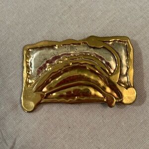 Gold and Silver Brooch